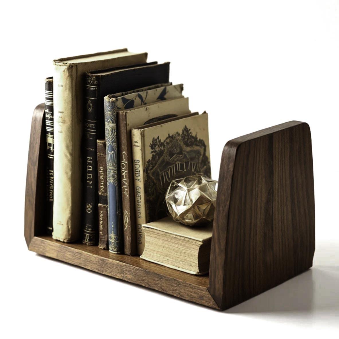 Полка книжная настольная из дерева Монранио Палисандр (КПА-024602)