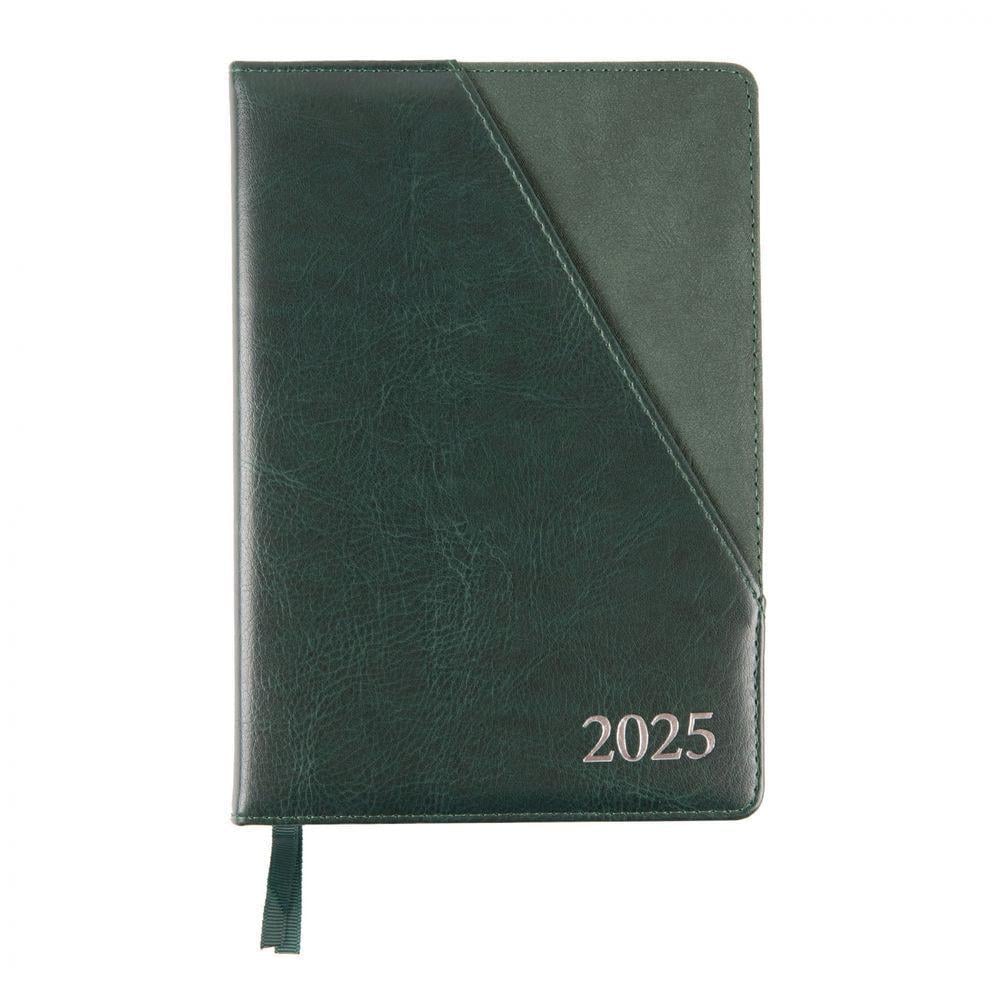 Щоденник датований 2025 Leo Planner Whisky A5 368 стр. Темно-зелений (252547)