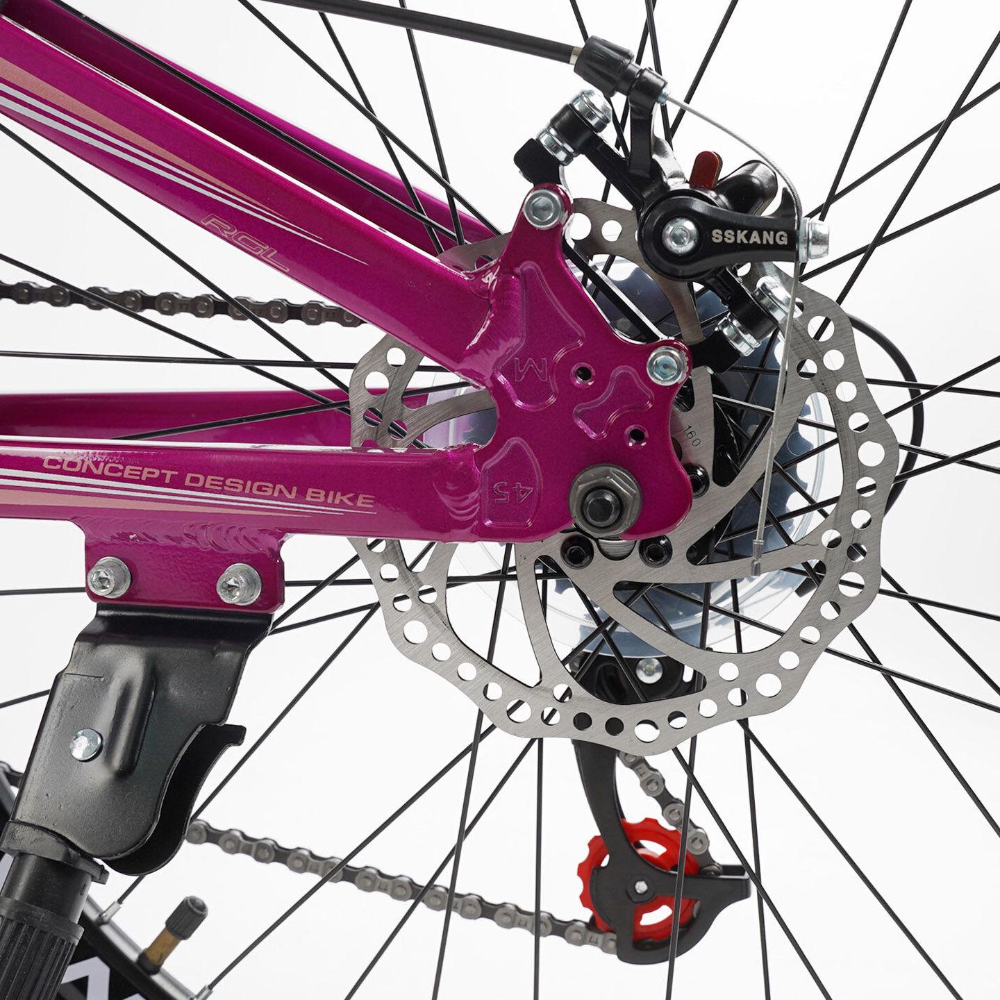 Велосипед гірський Corso Fenix 24" підлітковий алюмінієвий Фіолетовий - фото 5 Велосипед гірський Corso Fenix 24" підлітковий алюмінієвий Фіолетовий - фото 5