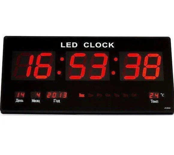 Годинник настільний LED Number Clock 3615 з червоним підсвічуванням (42927-3615_394)