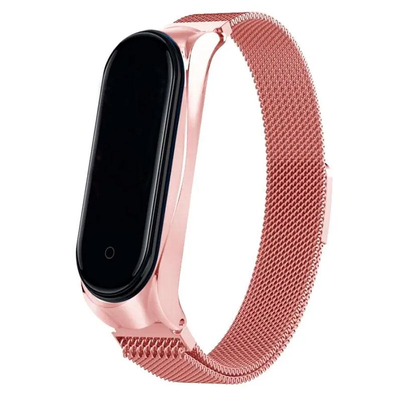 Браслет для Xiaomi Band 3/4 milanese design Rose pink