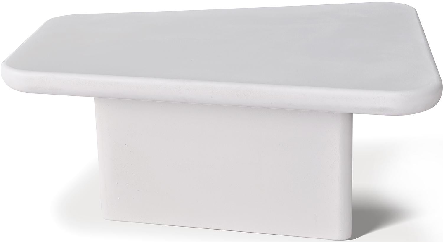 Кофейный столик Roso 80 см White top white base (13984)