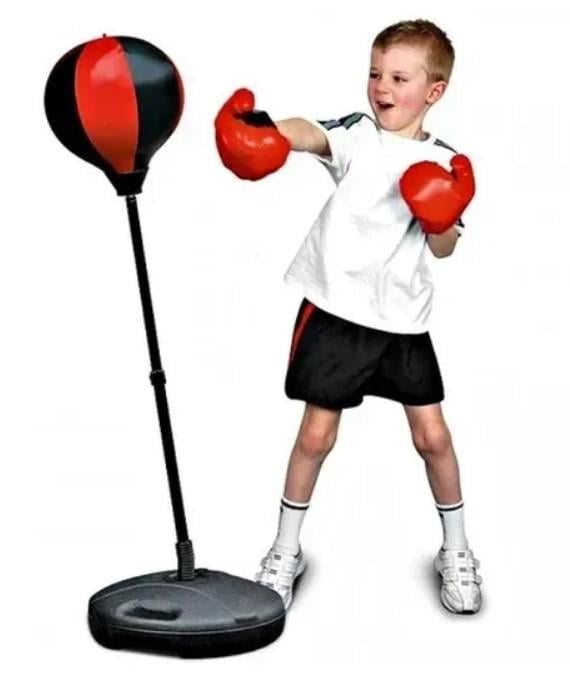 Дитячий боксерський комплект стійка з грушею/рукавички і насос 110 см (2104618781) - фото 2 Дитячий боксерський комплект стійка з грушею/рукавички і насос 110 см (2104618781) - фото 2