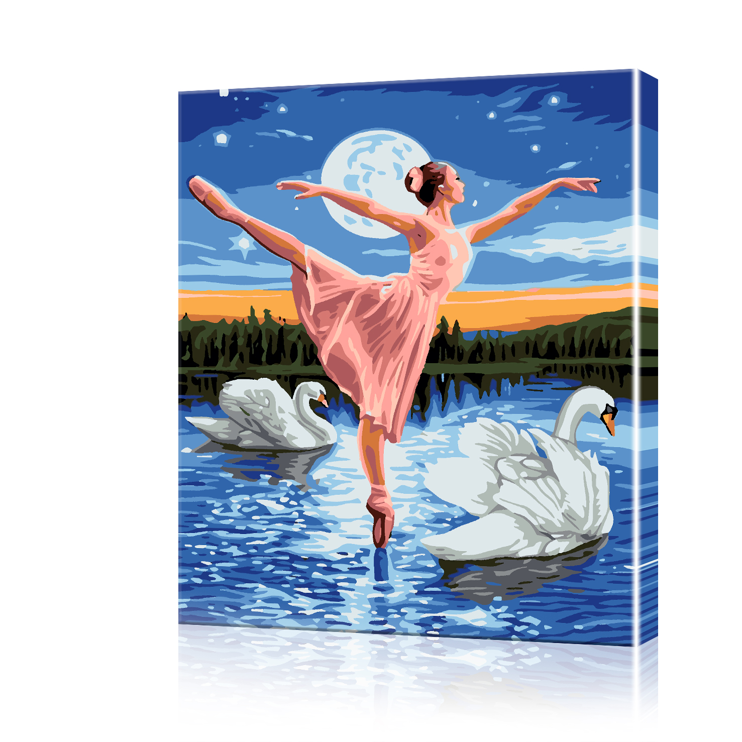 Картина по номерам ArtSale Танец на воде PBN0715 40х50 см