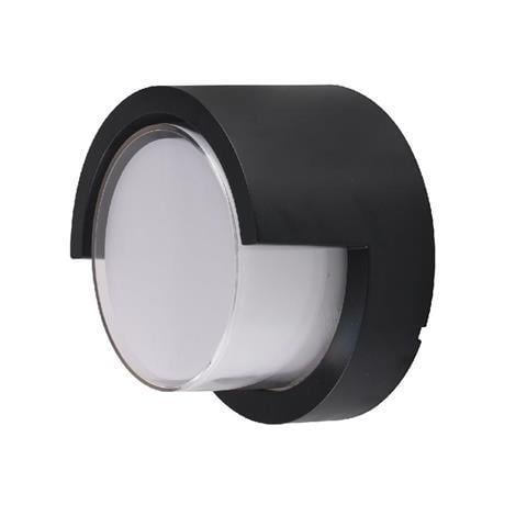 Світильник настінний фасадний HOROZ ELECTRIC SUGA-12/RC 12W LED 4200K нейтральне світло Чорний