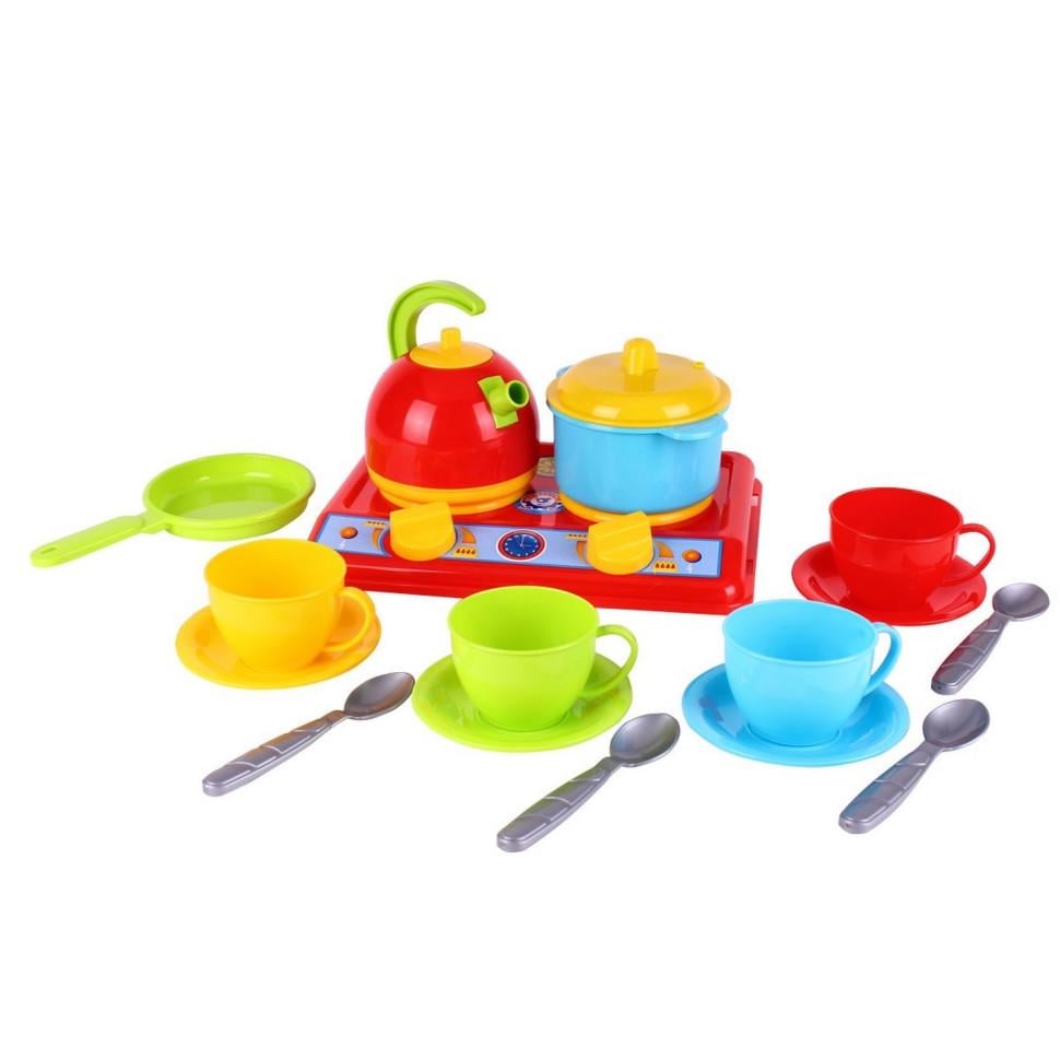 Детский игровой набор ТехноК Кухня Галинка №5 с газовой плитой Разноцветный (1851TXK)