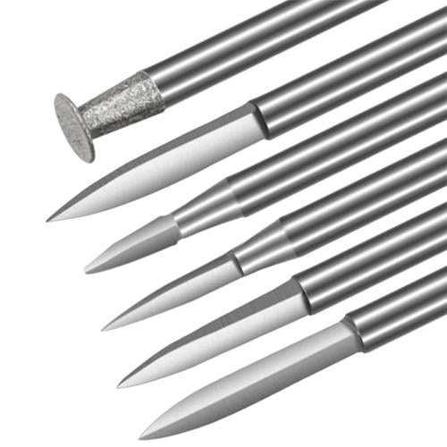 Набір фрез по дереву для гравера хвостовик 3 мм сталь 6 шт. в кейсі (928096) - фото 2 Набір фрез по дереву для гравера хвостовик 3 мм сталь 6 шт. в кейсі (928096) - фото 2