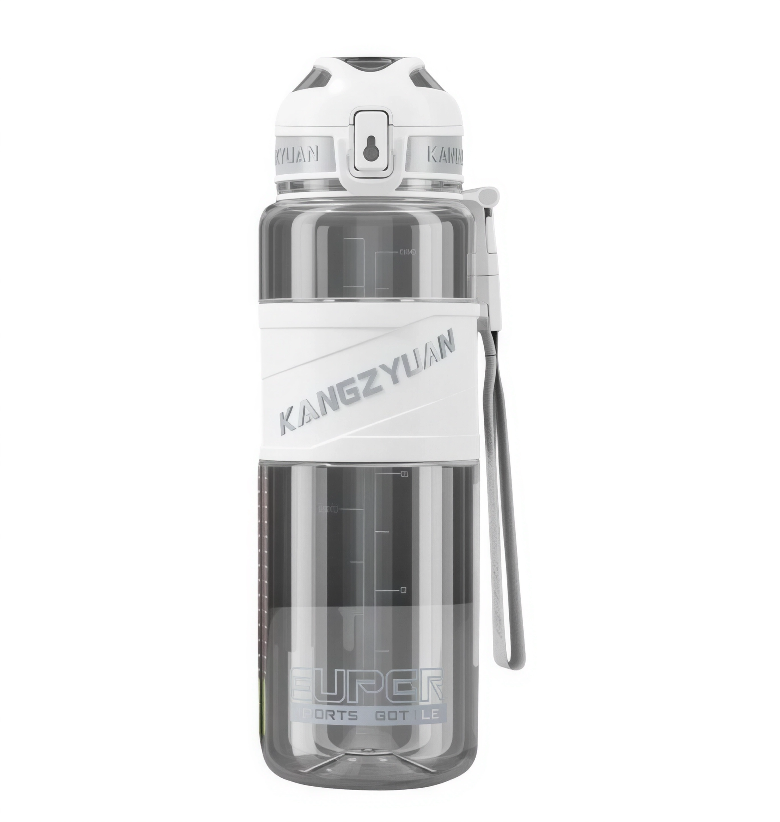 Пляшка спортивна для води із тритану KANGZYUAN 1000 мл Білий (2427062285)