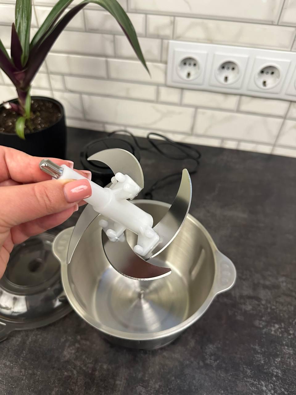 Блендер з металевою чашею 1200 Вт 2 л Чорний - фото 4 Блендер з металевою чашею 1200 Вт 2 л Чорний - фото 4