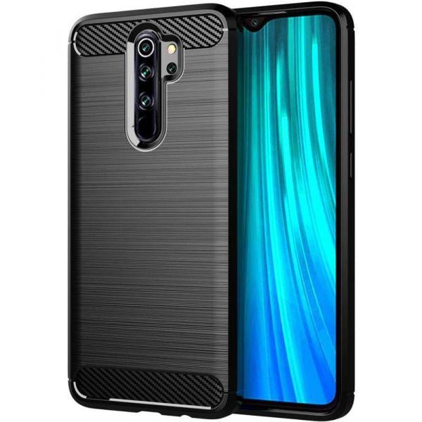 Чехол накладка Polished Carbon для Xiaomi Redmi Note 8 Pro черный