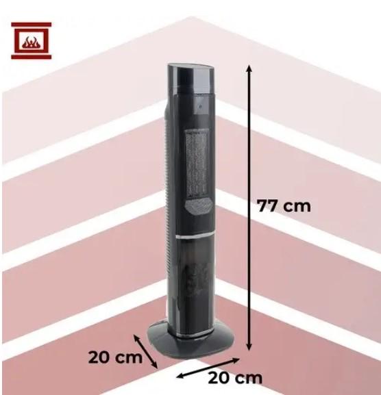 Тепловентилятор колонний Kaminer IGNISSE 2000 Вт з пультом Чорний (З47568) - фото 9 Тепловентилятор колонний Kaminer IGNISSE 2000 Вт з пультом Чорний (З47568) - фото 9