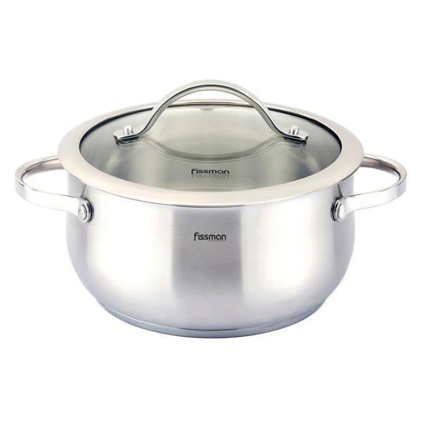 Каструля з кришкою Fissman Valery FS5413 3,1 л Нержавіюча сталь (14380588)