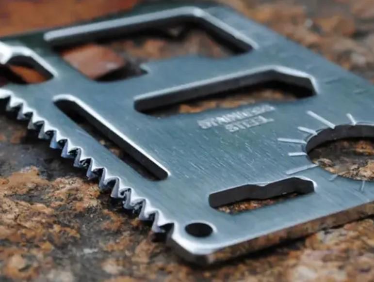 Мультитул універсальний з нержавіючої сталі у вигляді кредитної картки (2104618610) - фото 4 Мультитул універсальний з нержавіючої сталі у вигляді кредитної картки (2104618610) - фото 4