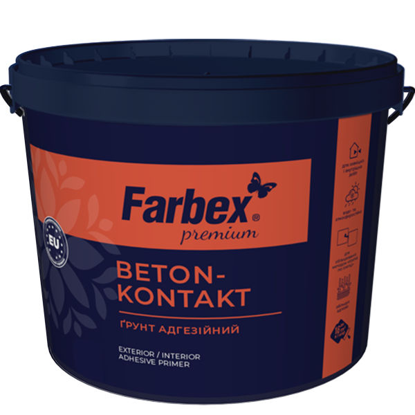 Ґрунт адгезійний Бетон-контакт Farbex 7 кг Білий