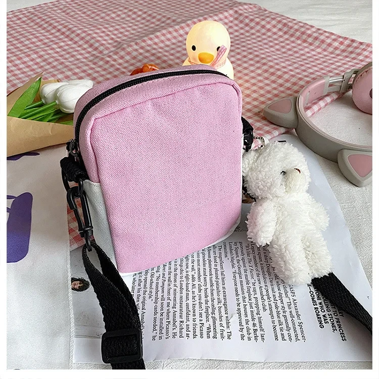 Сумка-барсетка для девочки со значком и игрушкой Розовый (А284) - фото 8