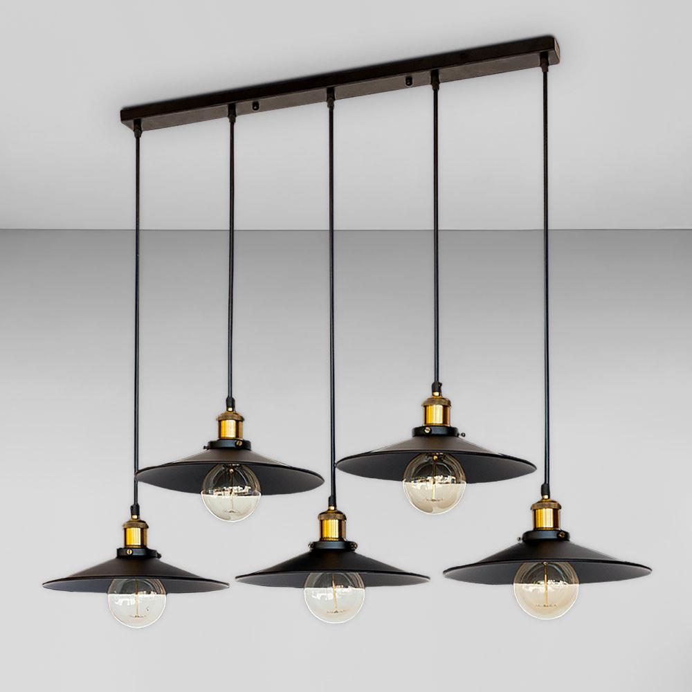 Люстра подвесная Лофт Light House LS-18672-5 BK700 Черный/Бронзовый