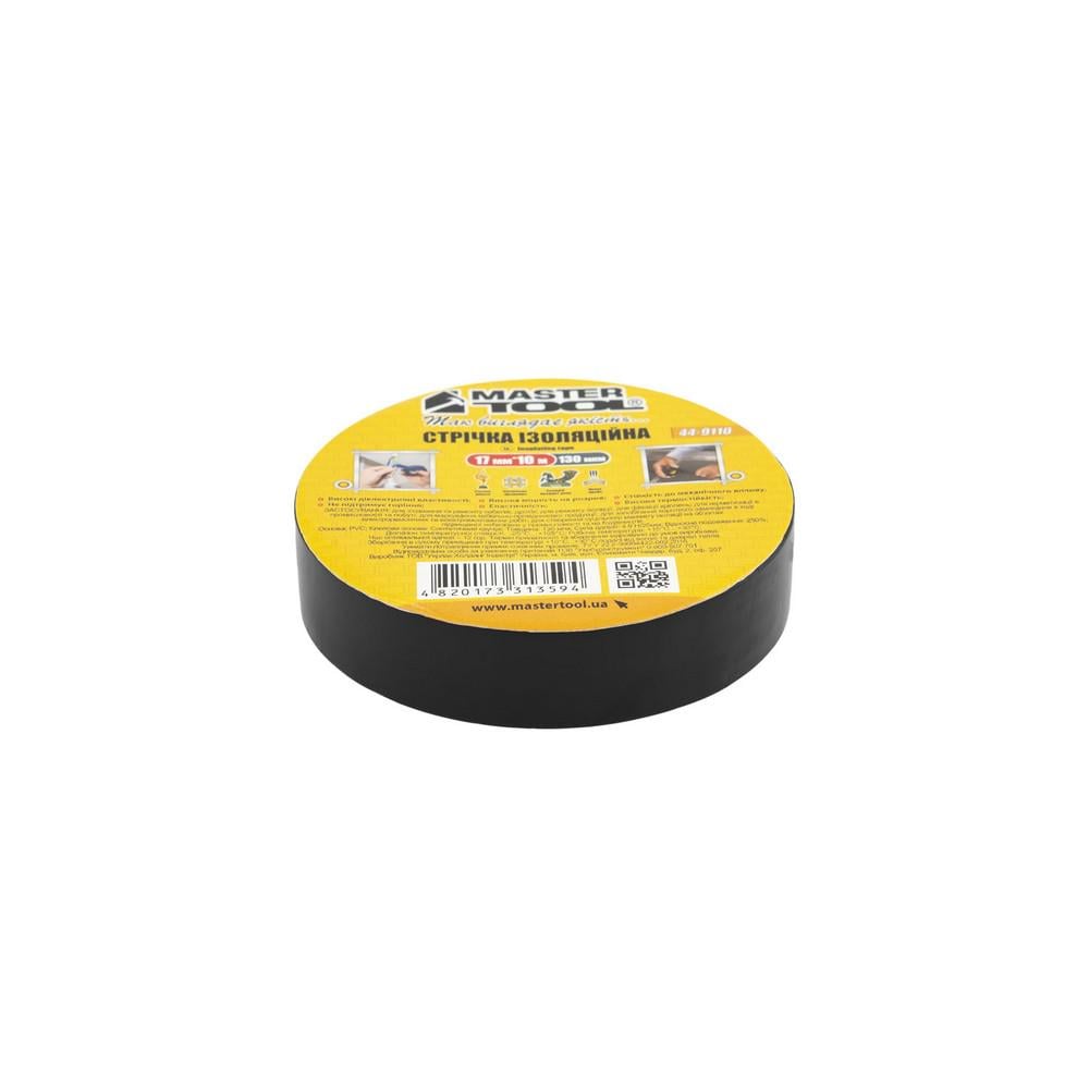 Изоляционная лента MasterTool 17ммх10м 10 шт. Черный (44-9110)