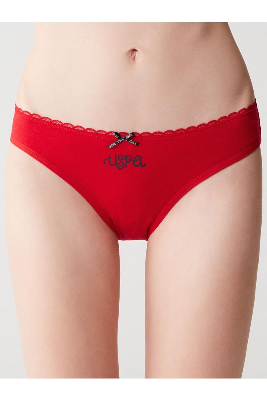 Трусики слип U.S. Polo ASSN р. 5/XL 3 шт. микс Красный/Синий (70413)