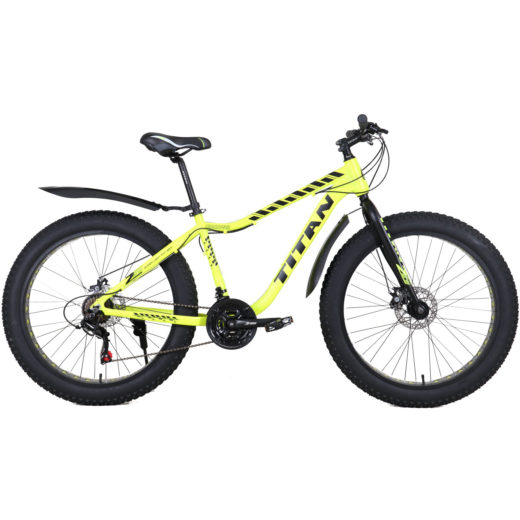 Велосипед горный Titan Crossover Shimano 26" 17" Желтый (ba35dfe4) - фото 1