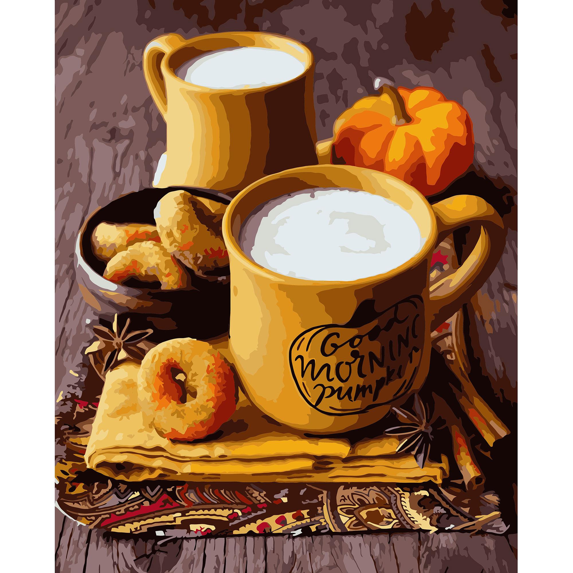 Картина по номерам Strateg Пенка молока 40x50 см (VA-3211)