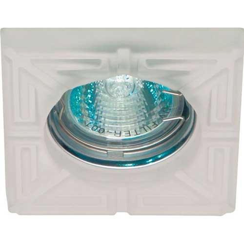 Точечный светильник врезной Feron 8070-2 MR16 GU5.3 50W квадрат матовый Хром (03642)