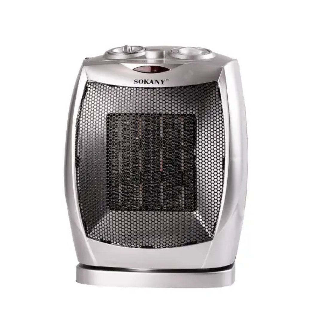 Тепловентилятор Sokany SK-1653 керамічний з поворотним механізмом 2000 Вт Срібний - фото 1 Тепловентилятор Sokany SK-1653 керамічний з поворотним механізмом 2000 Вт Срібний - фото 1