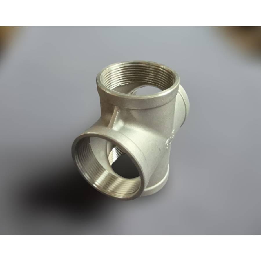 Крестовина муфтовая Ду50 нержавеющая сталь AISI304 ВР BSPP Class 150 90° 2" (29203307) - фото 7 Крестовина муфтовая Ду50 нержавеющая сталь AISI304 ВР BSPP Class 150 90° 2" (29203307) - фото 7