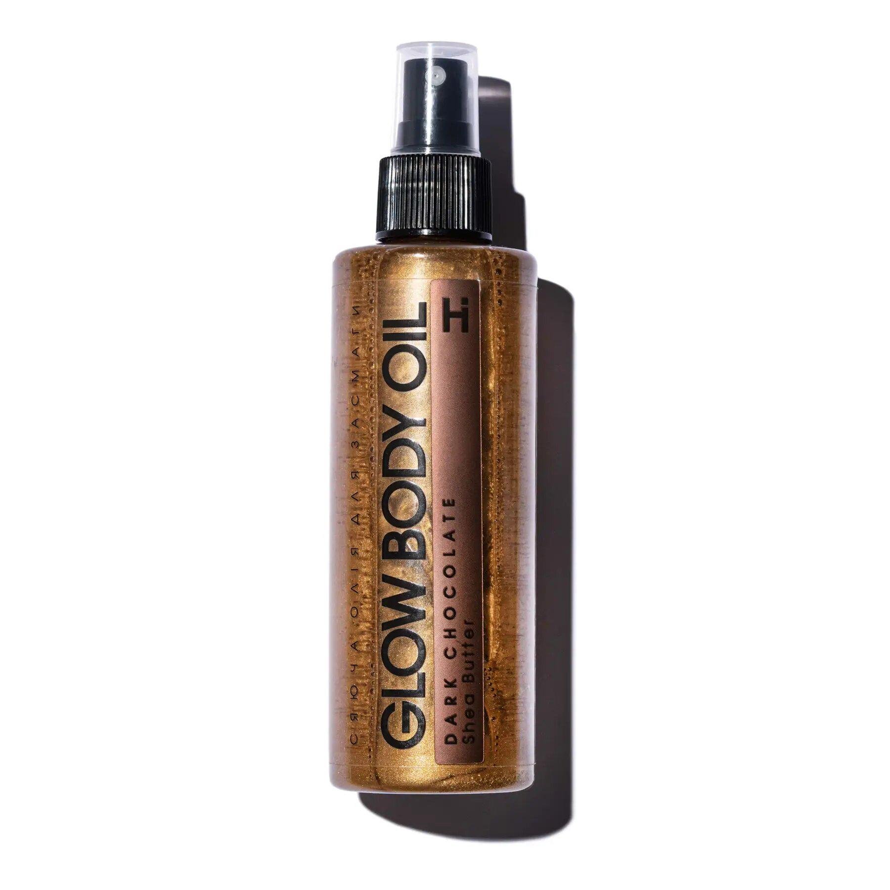 Сияющее масло для загара Dark Chocolate Glow Body Oil Hillary 200 мл (2314992357348)