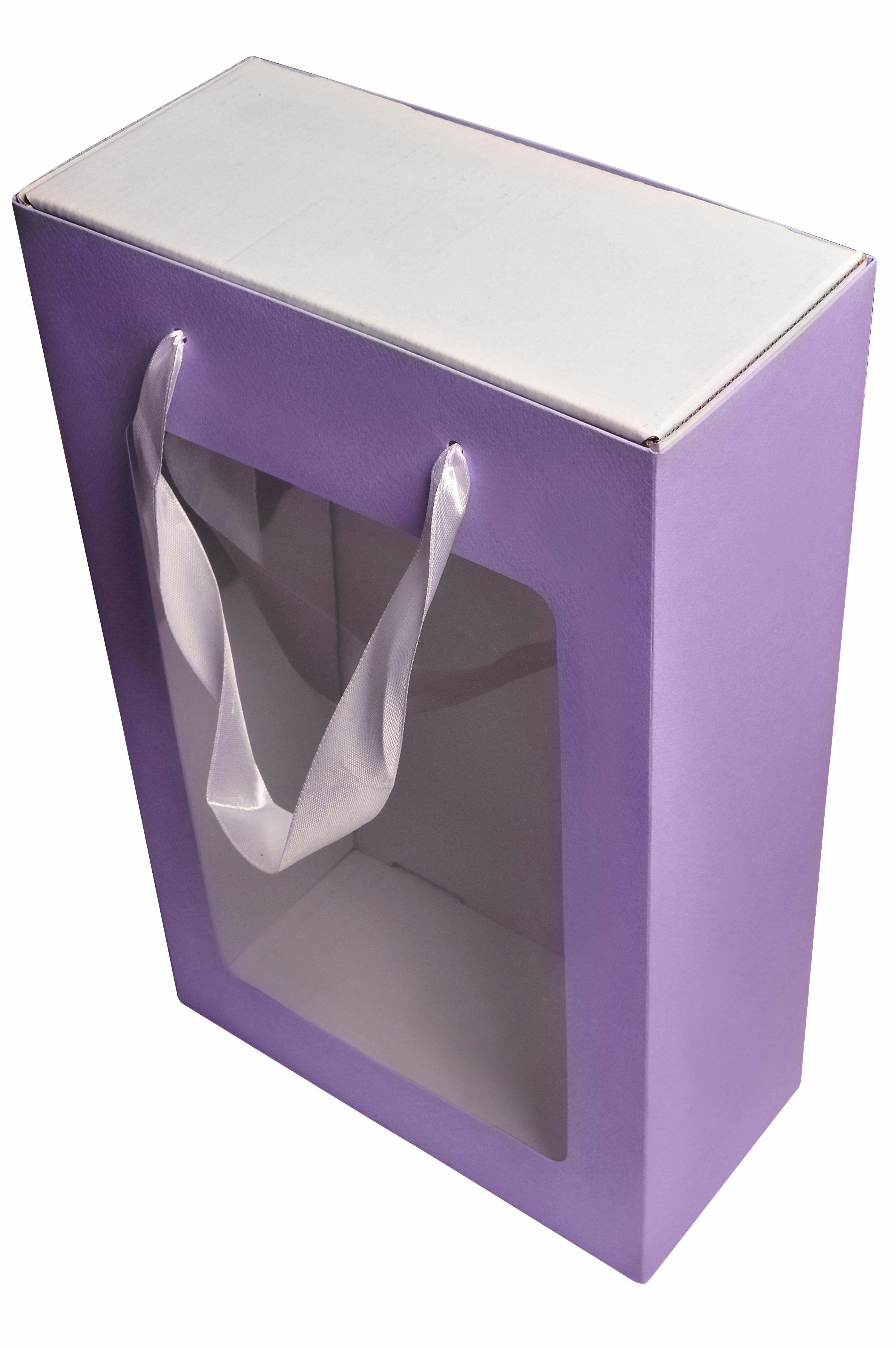 Подарункова коробка з пакетом 350х210х100 мм Бузковий (410573943) - фото 2 Подарункова коробка з пакетом 350х210х100 мм Бузковий (410573943) - фото 2