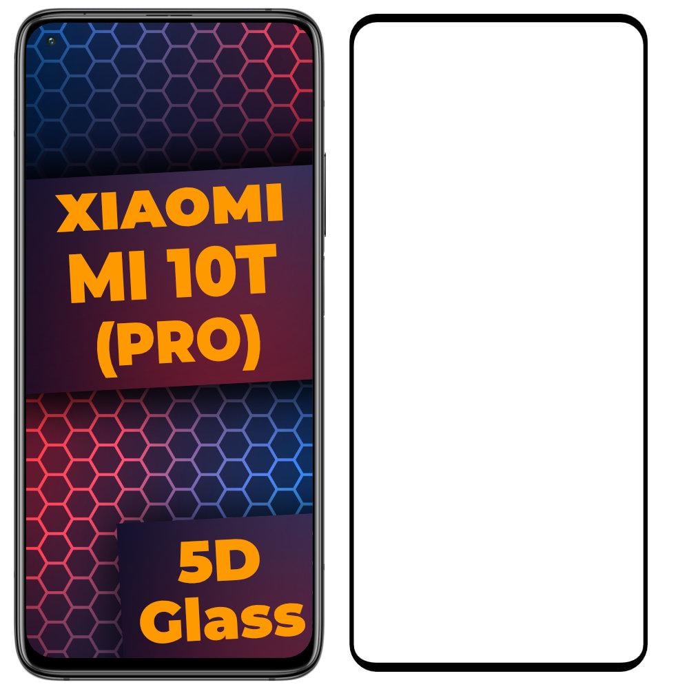 Стекло 5D Xiaomi Mi 10T Pro защитное Full Glue (21124)