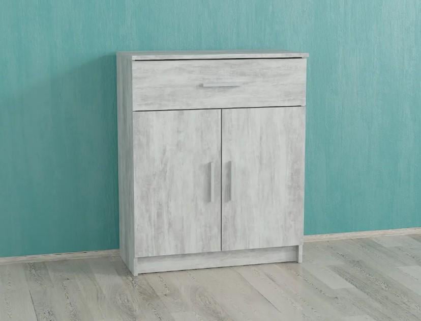 Комод для речей з 1 шухлядою та 2 дверцятами Бетон (Р92) - фото 1 Комод для речей з 1 шухлядою та 2 дверцятами Бетон (Р92) - фото 1