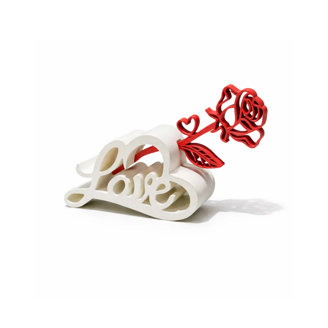 Декоративный стенд-валентинка Love Melted with Heart Text Stand Valentine's Day 12 см 3D-печать