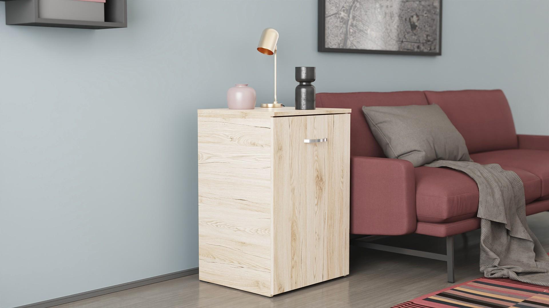 Стол-тумба трансформер Ferrum-decor Смарт 1/2 ДСП 16 мм 750x1450x600 мм Дуб Сонома (FRD-105077) - фото 8