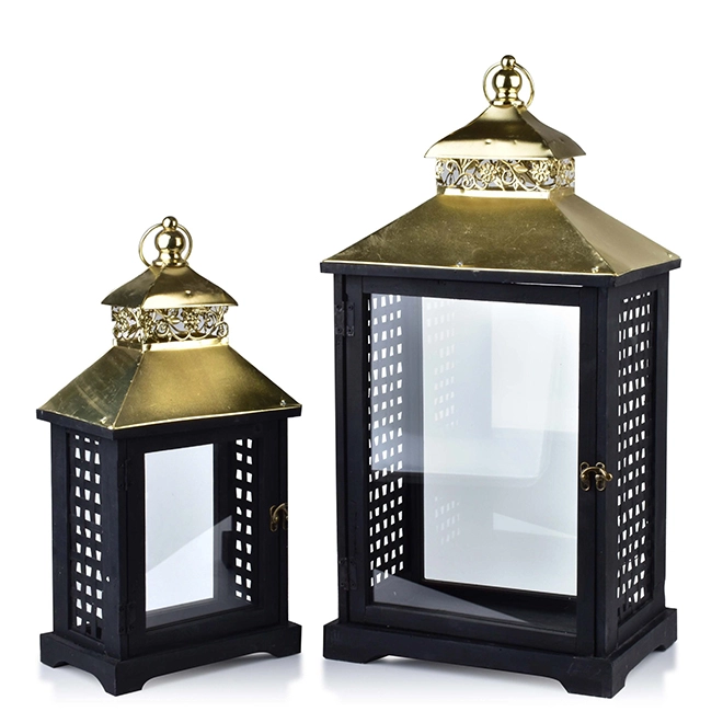 Комплект деревянных фонарей Levi Gold HTO2185 2 шт. (35271)