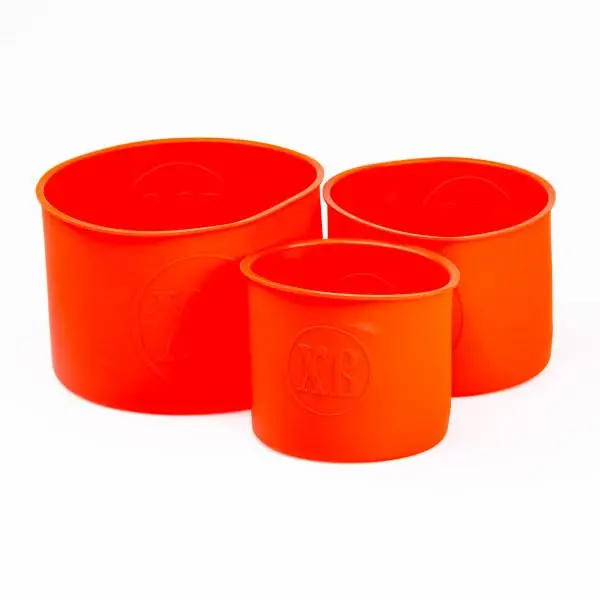 Набор форм для выпечки силиконовые кулича 3 шт. 1,7 л/1 л/0,6 л Красный (HP-35-553R)