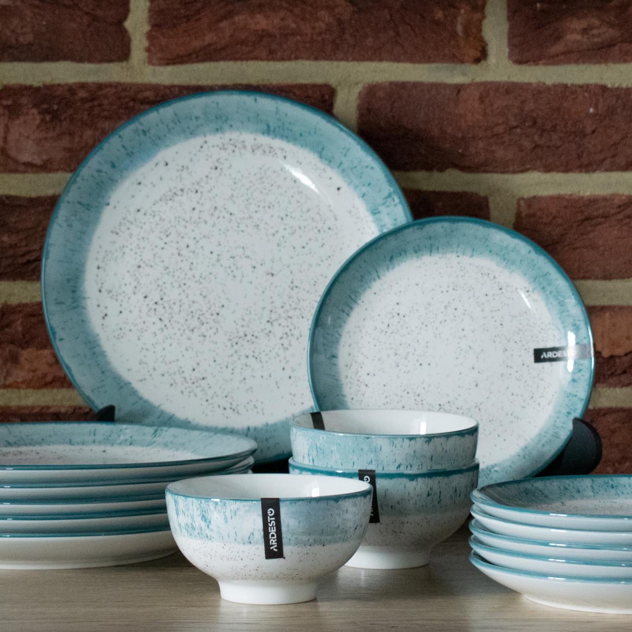 Сервиз Ardesto Siena SWB 15 Бело-голубой - фото 5