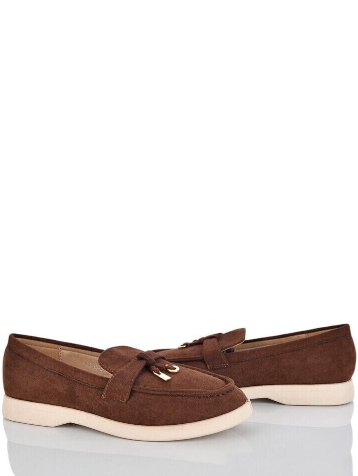 Лоферы замшевые ПАНДА QQN136-3 р. 39 Шоколадный