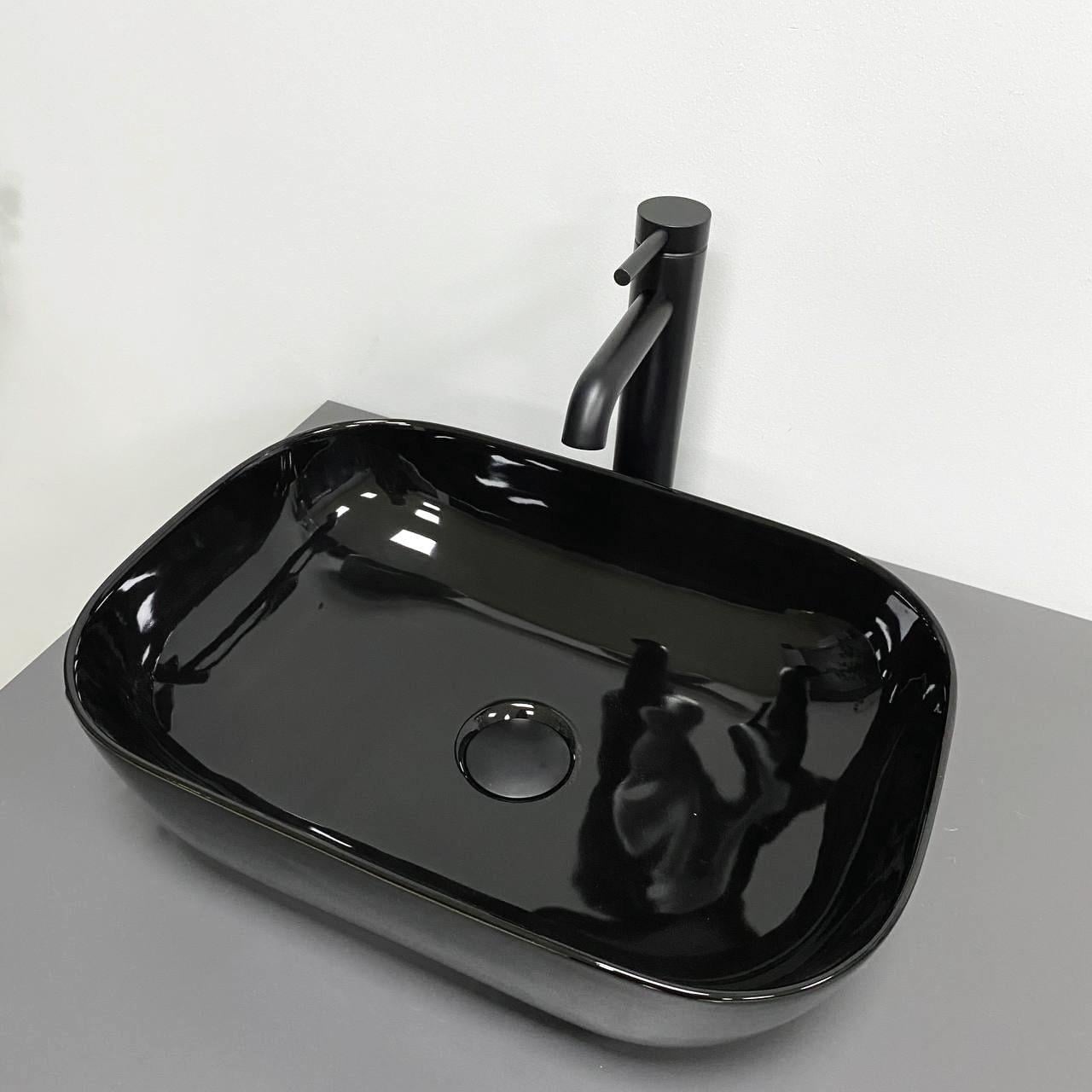 Умывальник VBI RAVENNA Black GLOSSY накладной (2808389767)