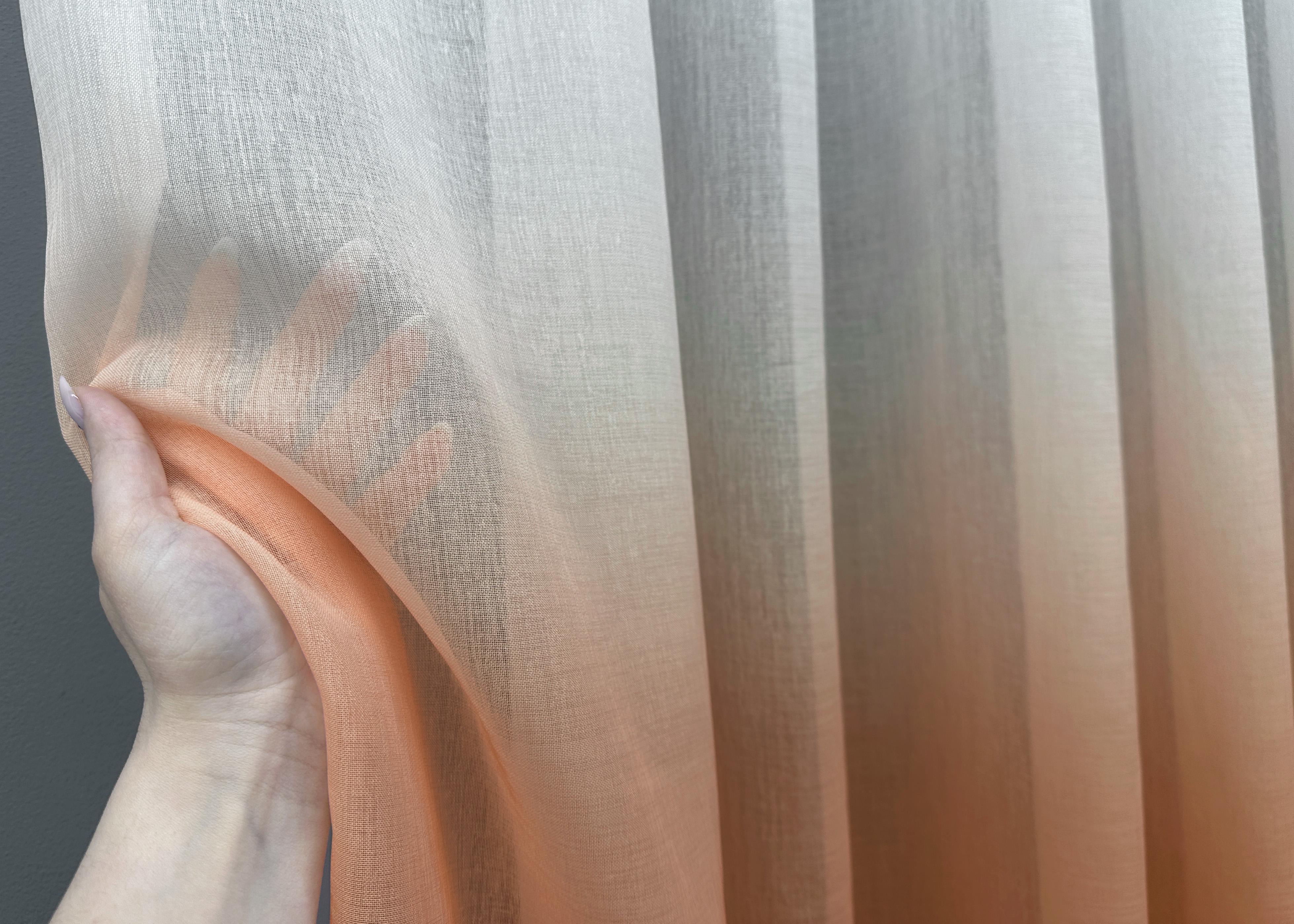 Тюль VR-Textil №577т Омбре Батист 300х230 см Терракотовый/Белый (42-0697) - фото 4 Тюль VR-Textil №577т Омбре Батист 300х230 см Терракотовый/Белый (42-0697) - фото 4