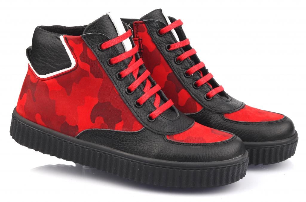 Черевики осінні Topitop для хлопчиків 2764 р. 34 Чорно-червоний