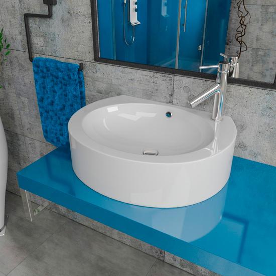 Умивальник накладний Kerabad KBW127 59x46 см