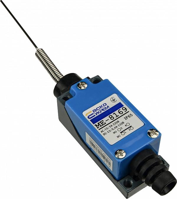 Выключатель концевой АСКО-Укрем МЕ 8169 1NO+1NC проволочный щуп на пружине 5A 220 V (A0050030006)