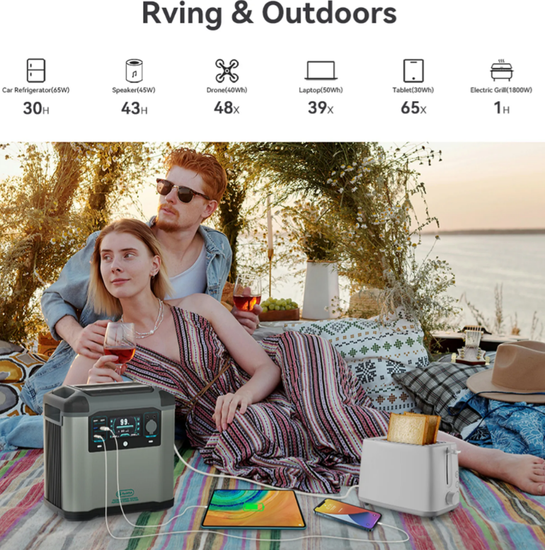 Зарядная станция FlashFish P25 MAX/2200 Вт/1935 Втч/Li-ion Серо-черный (FFP25MAX) - фото 7 Зарядная станция FlashFish P25 MAX/2200 Вт/1935 Втч/Li-ion Серо-черный (FFP25MAX) - фото 7