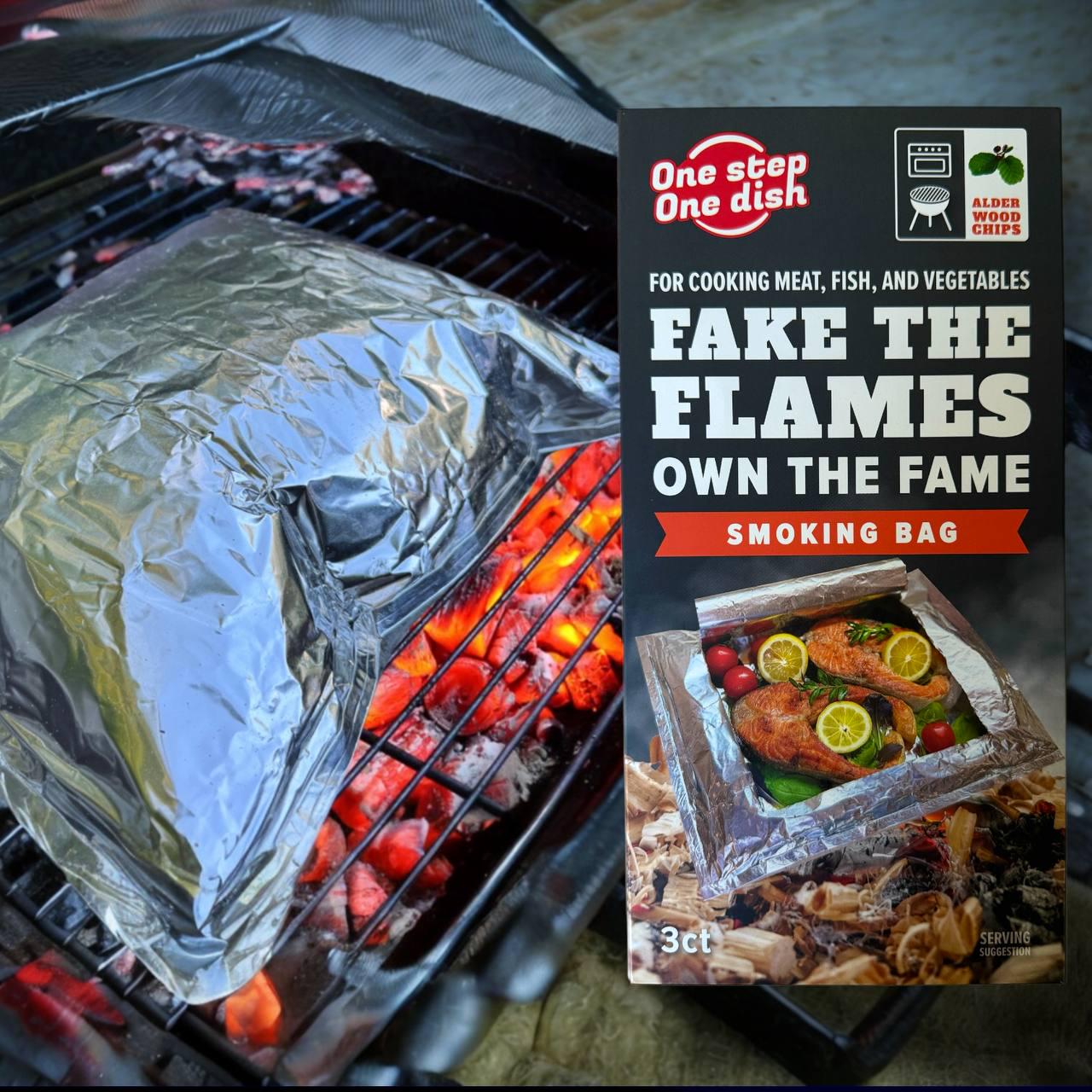 Пакет для копчення і запікання OneStepOneDish! LIMITED на щепі вільхи (28803677) - фото 2