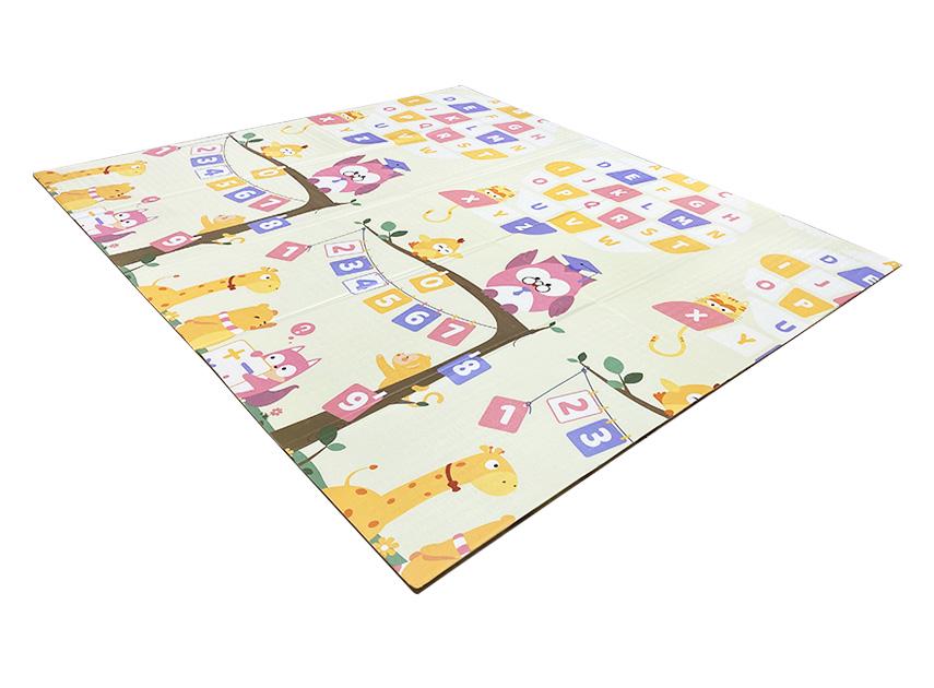 Развивающий коврик детский двусторонний Сова HF26/Луна HF27 складная с сумкой 200х180х1 см (2633727112) - фото 6