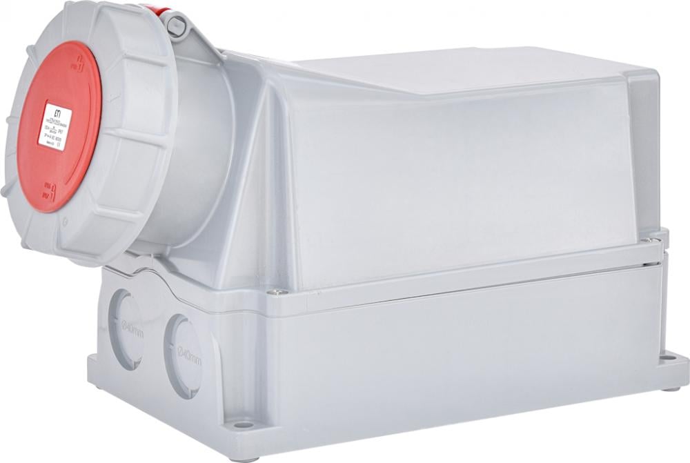 Силовая розетка ETI EZH-12553 3P+N+PE 125А 400 В накладная IP67 Красный (4482049)