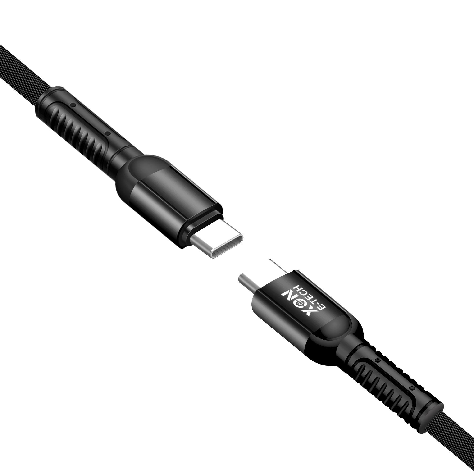 Кабель XON SmartCable MaxCharge Type-C - Type-C PD 60 Вт 1 м Чорний (SC202C6W1B 555) - фото 3