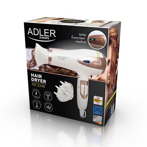 Фен для волосся з іонізатором Adler AD 2248 2200 W White (534853) - фото 6