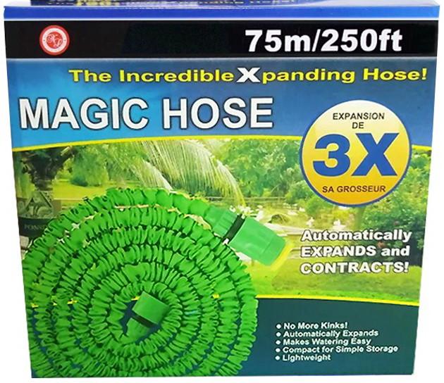 Шланг для полива растягивающийся с распылителем MAGIC HOSE V-HOSE PRO 75 м/250ft Зеленый (2773) - фото 5