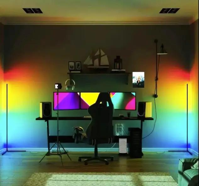 Торшер напольный RGB с подсветкой LED с пультом 120 см (2479517752) - фото 3 Торшер напольный RGB с подсветкой LED с пультом 120 см (2479517752) - фото 3